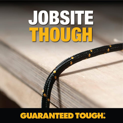 DEWALT Lightning to Type C Cable Reinforced Braided Cable for Type C Fast Charging USB C to Lightning Charging