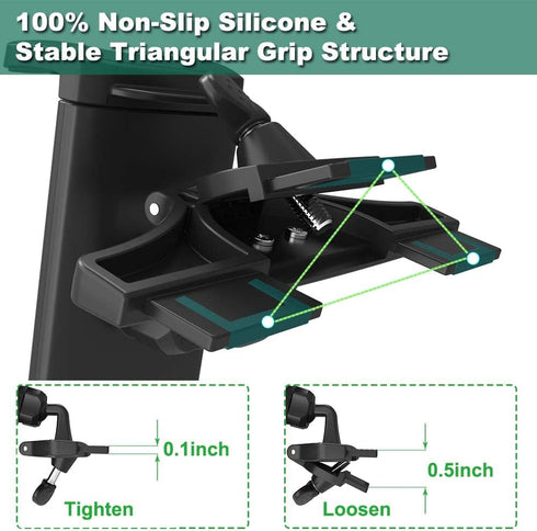 Car CD Slot Mount Tablet Holder for 4-13" iPad & Phone, Universal 360 Rotation for Car Truck Front