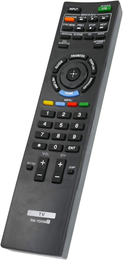 RM-YD056 Remote Control Replacement for Sony Bravia LCD TV Models KDL-40HX800, KDL-46HX800, KDL-55HX800, XBR-52LX900