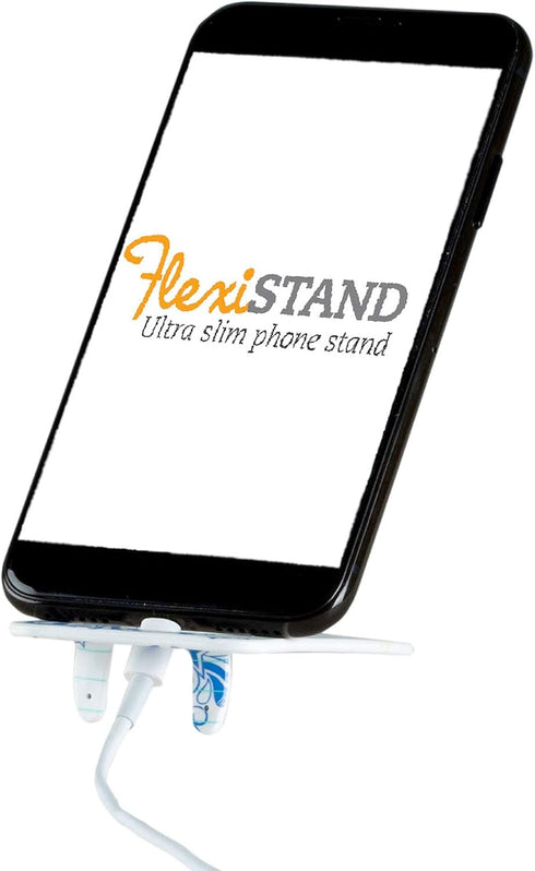 Gifts for Readers & Writers Cell Phone Stand, Fully Adjustable Angle, Foldable Phone Holder, Flexistand Office Desk