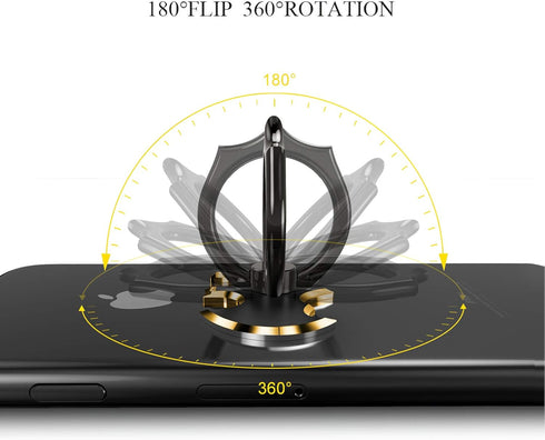 Bat Phone Ring Stand Holder - OATSBASF 360 Degree Rotation Cell Phone Ring Holder Compatible with iPhone 16/15/14/13/12