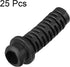 uxcell 25pcs 6mm Inner Dia PVC Strain Relief Cord Boot Protector Power Tool Hose Black