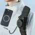 EZHIZHEYU Backpack Magnetic Cellphone Holder For Strap - Phone Shoulder Strap Clamp Mount with Phone Protected Lanyard