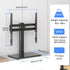 suptek Universal Swivel Table Top TV Stand for 26-55 inch LED OLED Flat Curved Screens, Height Adjustable with Glass