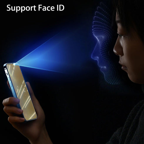 2 Pack Anti-Blue Tempered Glass Mirror Screen Protector for iPhone 15 Plus, 6.7 inch, 9H Hardness