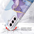 luolnh Galaxy S21 Case, Samsung Galaxy S21 Shockproof Soft Silicone Rubber TPU Bumper Cover for Girls (Abstract Purple