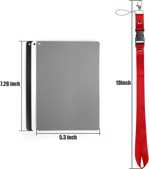 18% Film,5.3"x 7.28" Anwenk Grey Card White Balance Card Exposure Photography Card Custom Calibration Camera Checker
