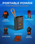 Vida IT Small Compact Power Bank, 10000mAh Mini Portable Charger for Heated Vest, Fast Charging USB-C for iPhone