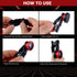 3 in 1 Phone Camera Lens Kit with Clip, Fisheye Lens, Wide Angle Lens, Macro Lens for Smartphones iPhone, Android (Red)