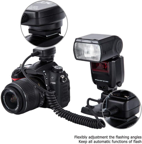 Flash TTL Cord JJC Off-Camera Flash Hot Shoe Cord for Nikon Z5 Z6 Z7 D6 D5 D780 D850 D810 D750