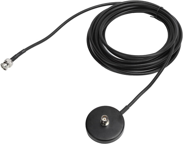 Magnetic Antenna BNC Bracket, PVC Antenna WT60 Magnetic Mount Base with BNC Female/Male Cable