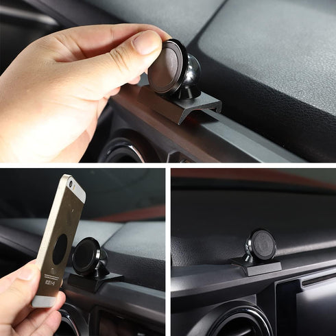 CHEAYAR Car Phone Holder, Magnetic Dash Clip Mount for Toyota Tacoma 2015-2020, Compatible with iPad Types (2 PCS)