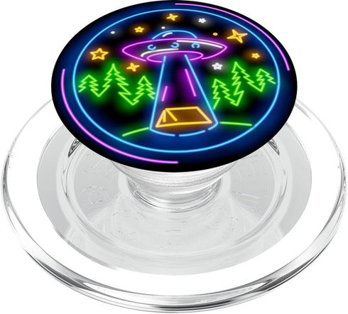 Cool Camping Stuff & Gear Alien Abduction PopSockets MagSafe PopGrip for UFO Hunters