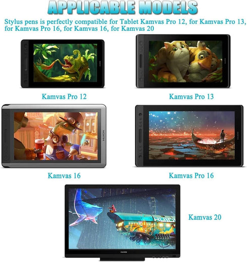 PW507 Portable Graphic Tablet Stylus Pen, Stylus Smart Pencil for Touch Screens, 8192 Level High Sensitivity Digital