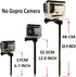 Pmsanzay Cameras Ground Spike Stick Mount, Adjustable Length and Tilt for GoPro, Trail Cameras, Ideal for Outdoor