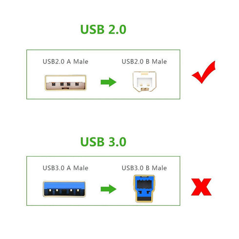 XHJTWOPY 6ft C4235 1210xi 1507 1510 1510v 2300 2300dtn 2300n 2800 USB Cable PC Laptop Data Sync Transfer Cord for HP