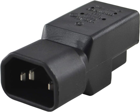 Conntek 30130 IEC C14 to NEMA 5-15R Plug Adapter, 10Amp