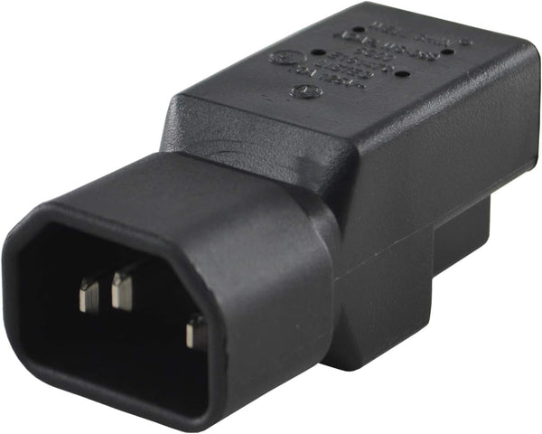 Conntek 30130 IEC C14 to NEMA 5-15R Plug Adapter, 10Amp