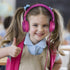 POWMEE M1 Kids Headphones - Foldable, Adjustable, Tangle-Free, On-Ear, 3.5MM Jack, Purple, Perfect for Children.
