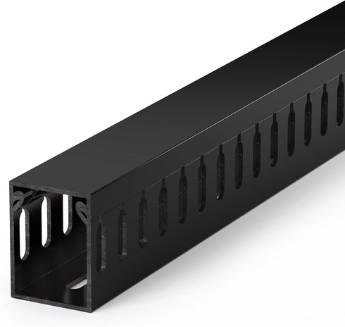 ZhiYo H1.6 x W1.2in Cable Raceway, 6.6ft (2xL3.3ft) Server Rack Cable Management Under