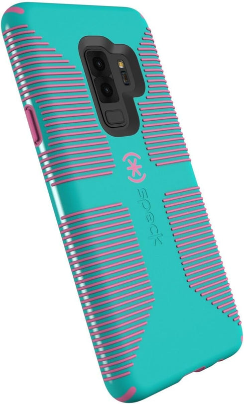 Speck Products Compatible Phone Case for Samsung Galaxy S9 Plus, Candyshell Grip, Caribbean Blue