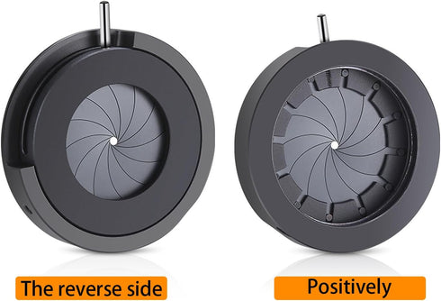 FotoAene M4 Microscope(SK23+M4) Microscope Adjustable Iris with Threaded Port Aperture Diaphragm Aperture Adjustable