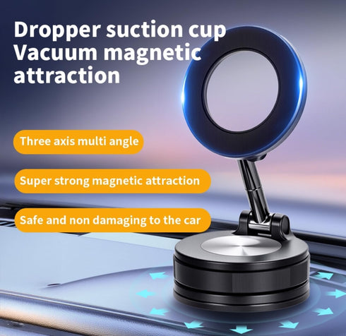 Generic 360 MagSafe Magnetic Car Phone Mount Super Strong Suction Cup for Dashboard & Windshield Rotation Secure Hold