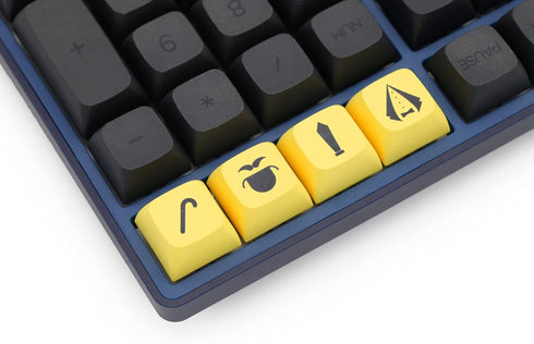 KPREPUBLIC XDA V2 Gentleman Set Dye Sub Keycap Set Thick PBT for GH60 Poker 87 TKL 104 ANSI XD64 BM60 XD68 BM65 BM68
