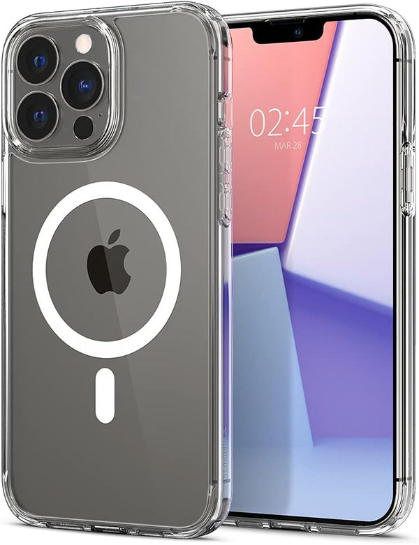 Spigen iPhone 13 Pro Max Case, Ultra Hybrid MagFit, Anti-Yellowing, Compatible with MagSafe, Clear
