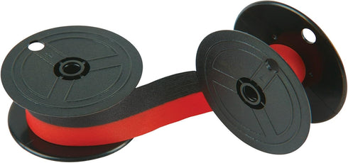 Universal Twin Spool Calculator Ribbon, 6-Pack, Black/Red, Model 11216