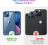 Diaclara Designed Case for iPhone 13, Full Body Rugged Case with Built-in Anti-Scratch Screen Protector, Soft TPU