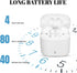 Noise Cancelling Earbuds V77 Bluetooth 5.3 in Ear Headphones with 80 Hours Standby, Touch Control Bass Stereo Sports