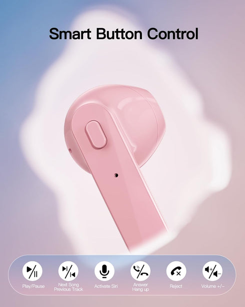 Wireless Earbuds Bluetooth 5.3 with 78Hrs Battery Life, Charging Case, LED Display, Waterproof, Microphone, Stereo