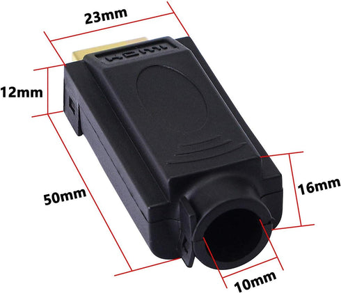 SinLoon 2 Pack HDMI Solderless Adapter, Gold Plated HDMI Extension Cable Connector, Signals Terminal Breakout Board