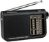Retekess V117 Portable Radios - AM FM Shortwave Radio with Clear Dial, Best Reception for Seniors (Black)