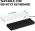 SELORSS Gaming Keyboard Dust Cover Mechanical Keyboard Cover Premium Clear Acrylic Keyboard Cover for 60% Compact 68 Keys Gaming Keyboard Keychron K6/Razer V3 Mini (L12.2'' * W3.94'' * H0.94'')
