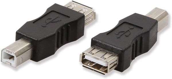 ELECTOP 2 Pack USB 2.0 A Female to USB B Print Male Adapter Converter