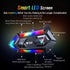 Motorcycle Helmet Bluetooth Headset with Double Noise Cancellation, RGB Lights, IPX6 Waterproof, Strong Bass for Dirt