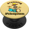 Skeleton Playing the Drums PopSockets Standard Grip