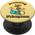 Skeleton Playing the Drums PopSockets Standard Grip