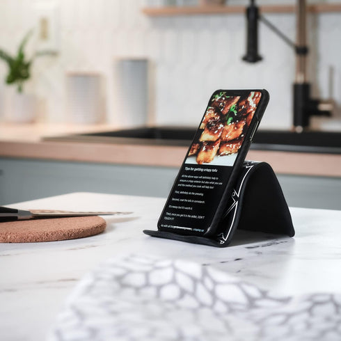 Flex Flap Adjustable Portable Phone Stand for Travel, Home, Desk, Bed, Treadmill, iPad, Tablet