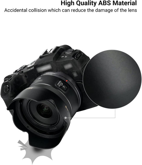 Canon RF 16mm F2.8 STM Lens Hood for EOS R6 R5 RP, Reversible Lens Shade Compatible with 43mm Filters