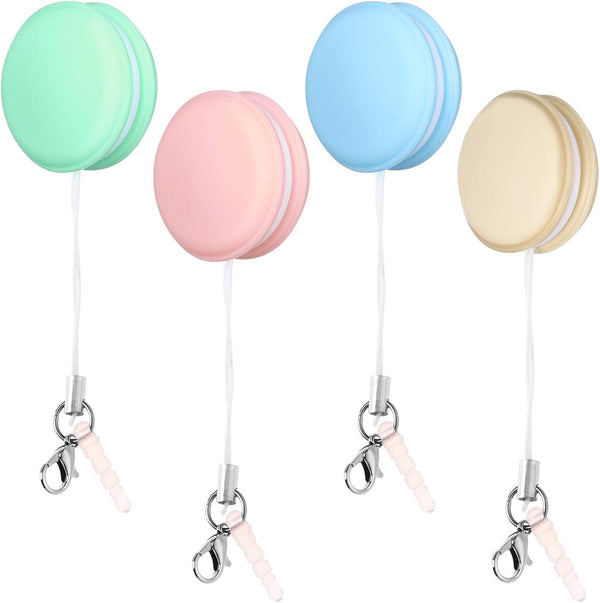 STOBOK 4pcs Macaron Screen Cleaners Eyeglass Lens Portable Phone Screen Cleaners Keychain