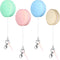 STOBOK 4pcs Macaron Screen Cleaners Eyeglass Lens Portable Phone Screen Cleaners Keychain