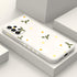 Soft Silicone Drop Protective Flower Case for Samsung Galaxy A53 5G, Creative Design - Daisy White