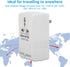 GOTOTOP SW-S12 100W 2 Travel Power Converter, Power Converter Way Foreign Electricity Transformer for Home Appliances