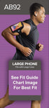 Tune Belt AB92 Cell Phone Armband for Running - Fits iPhone 16/15/14/13 Pro Max, Samsung Galaxy Ultra/Plus/Note,