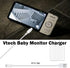 5V AC Power Adapter Charger with 5ft USB Charging Cord for Vtech RM5754/HD/2HD, RM5764/HD/2HD, RM5864/HD/2HD,