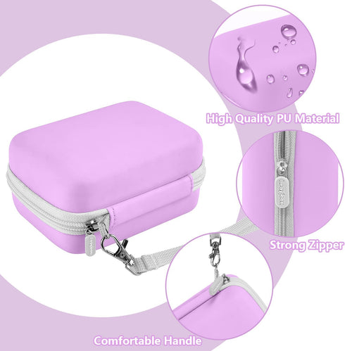 Leayjeen Digital Camera Case - Compatible with Lecran/CAMKORY/IWEUKJLO FHD 1080P 44MP Camera, Purple (Case Only)