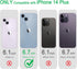 JJGoo Compatible with iPhone 14 Plus Case Clear, Transparent Soft Shockproof Protective Slim Thin Bumper Cover Phone Case for iPhone 14 Plus - 6.7 inch 2022, Black
